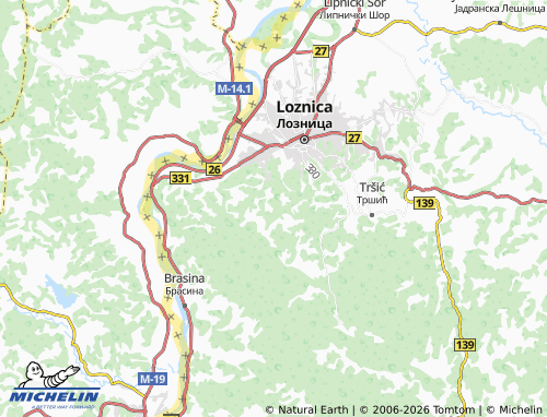 Mapa MICHELIN Trbušnica - ViaMichelin