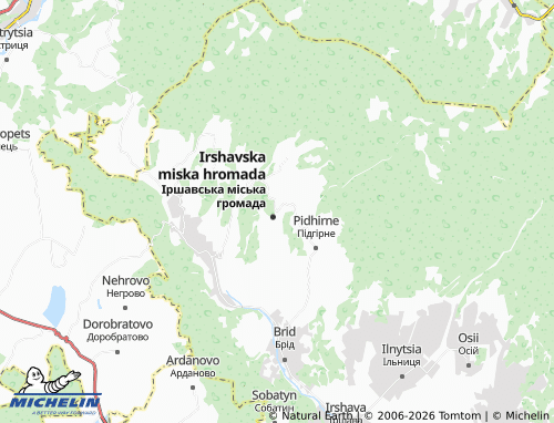 Mappa MICHELIN Chornyi Potik - ViaMichelin