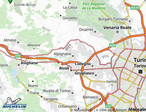 Mapa MICHELIN Alpignano - ViaMichelin