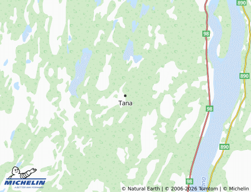 MICHELIN Tana map - ViaMichelin
