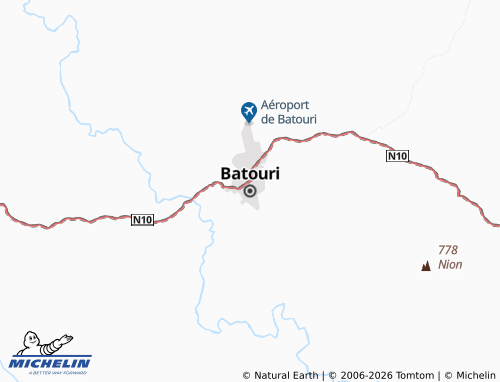 MICHELIN Batouri map - ViaMichelin