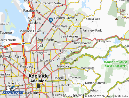 MICHELIN Holden Hill map - ViaMichelin