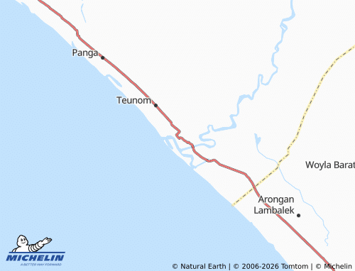 MICHELIN Keude Teunom map - ViaMichelin