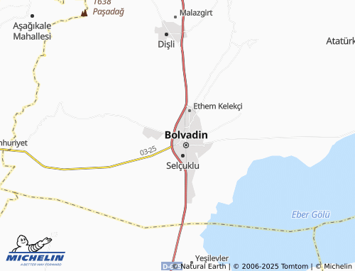 MICHELIN İhsaniye map - ViaMichelin