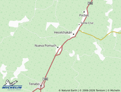 Mapa MICHELIN San Francisco, Pomuch - ViaMichelin
