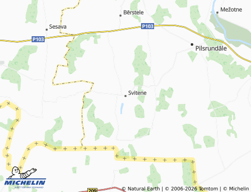 Mapa MICHELIN Svitenes pagasts - ViaMichelin
