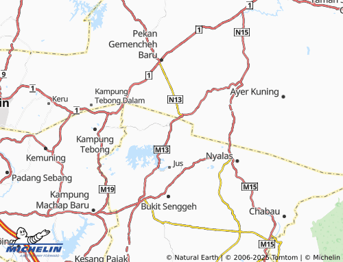 Carte MICHELIN Kampung Batang Malaka - ViaMichelin