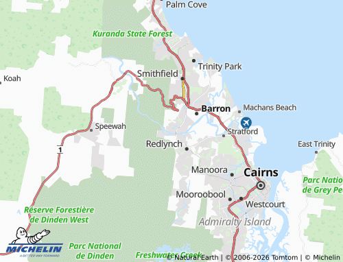 MICHELIN Caravonica map - ViaMichelin