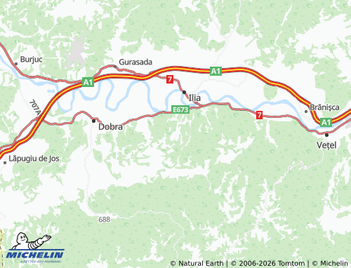 Mappa MICHELIN Brâznic - ViaMichelin