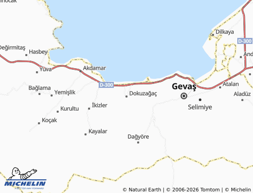 Kaart MICHELIN Dokuzağaç - ViaMichelin