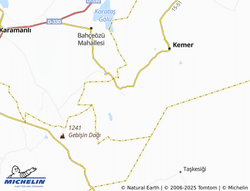 MICHELIN Belenli map - ViaMichelin