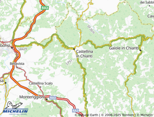 MICHELIN Croce Fiorentina map - ViaMichelin