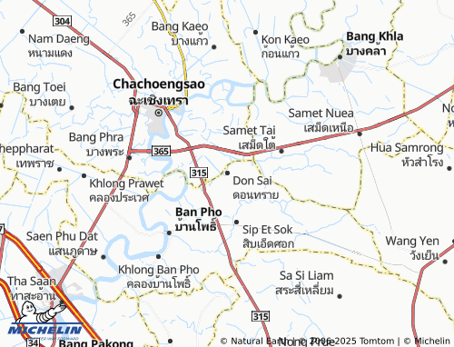 Kaart MICHELIN Don Sai - ViaMichelin