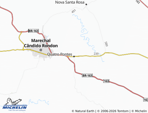 Mappa MICHELIN Quatro Pontes - ViaMichelin