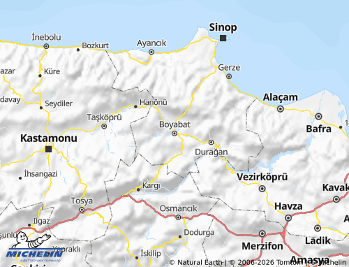 Mapa MICHELIN Boyabat - ViaMichelin