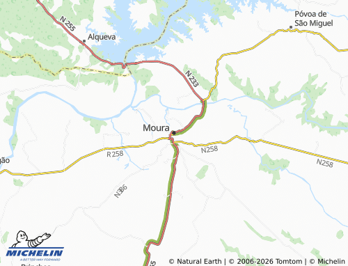 Mapa MICHELIN Moura - ViaMichelin