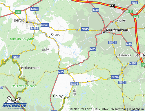 MICHELIN Martilly map - ViaMichelin