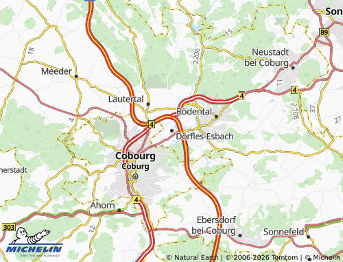 Mappa MICHELIN Dörfles-Esbach - ViaMichelin