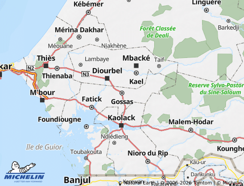 MICHELIN-Landkarte Gossas - ViaMichelin