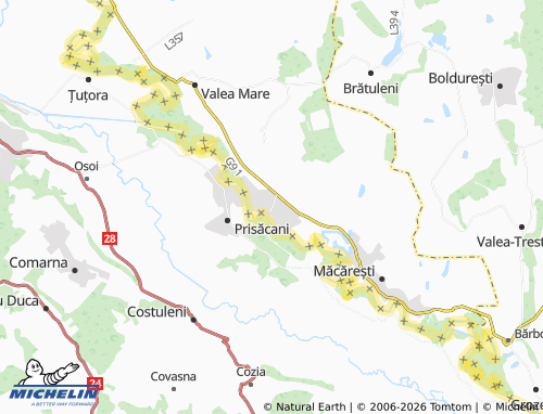 Mappa MICHELIN Costuleni - ViaMichelin