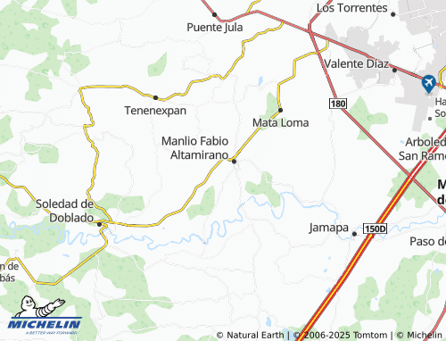 Carte MICHELIN La Nueva Esperanza, Colonia Oaxaca de Benito Juárez y Sus 8 Regiones - ViaMichelin