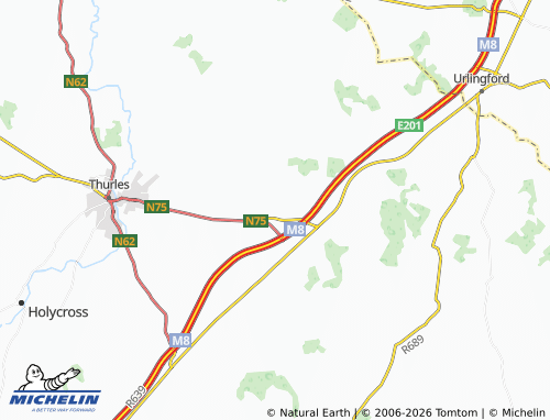 MICHELIN Two Mile Borris map - ViaMichelin