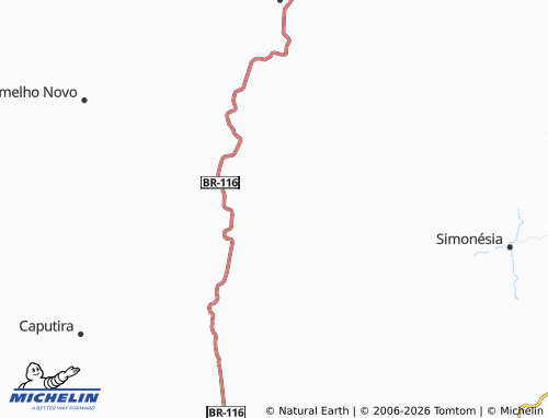 Mapa MICHELIN São Sebastião do Sacramento - ViaMichelin