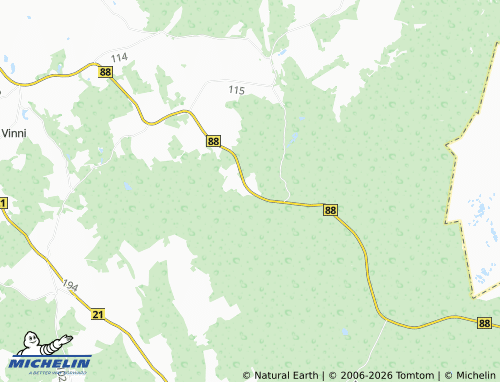 MICHELIN Männikvälja map - ViaMichelin