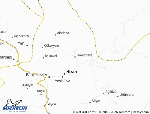 Mappa MICHELIN Horozdere - ViaMichelin