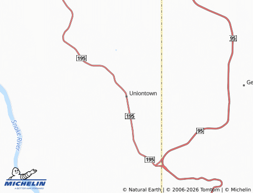 Mappa MICHELIN Uniontown - ViaMichelin