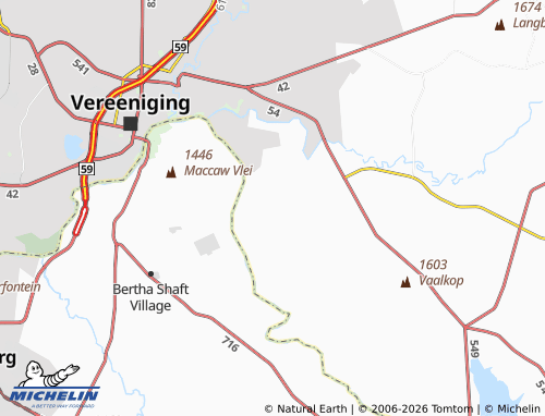 MICHELIN-Landkarte Panfontein - ViaMichelin