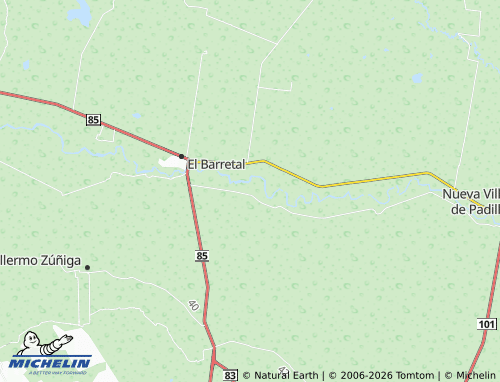 Mappa MICHELIN San Patricio - ViaMichelin