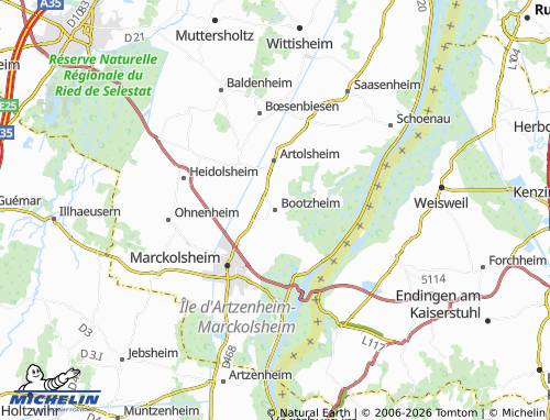 MICHELIN-Landkarte Bootzheim - ViaMichelin