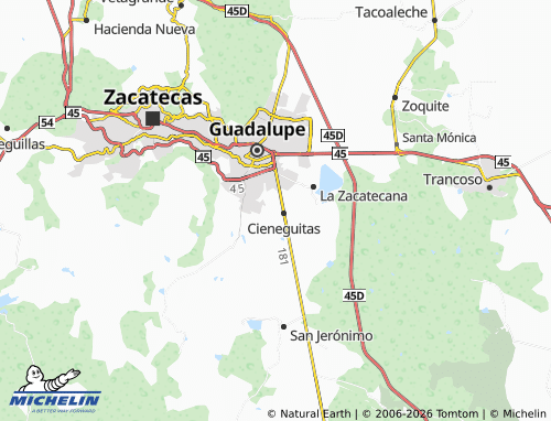 Mapa MICHELIN La Floresta - ViaMichelin
