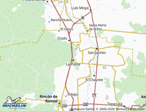 Mappa MICHELIN Colonia La Esperanza, El Salerito - ViaMichelin