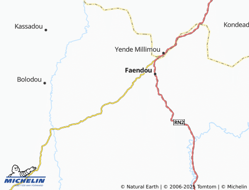 MICHELIN-Landkarte Bodou - ViaMichelin