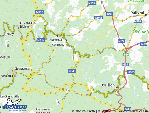 Kaart MICHELIN Alle - ViaMichelin