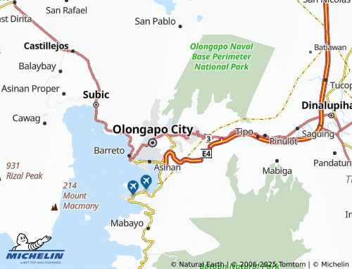 MICHELIN New Cabalan map - ViaMichelin
