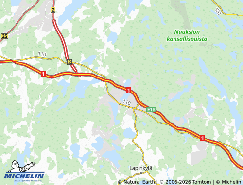 Carte MICHELIN Veikkola - ViaMichelin