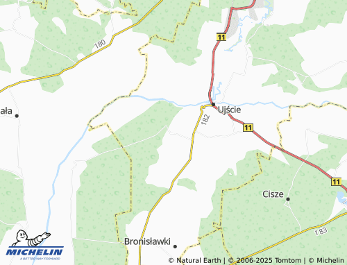 MICHELIN Mirosław map - ViaMichelin