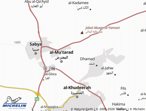 MICHELIN-Landkarte al-'Areesh - ViaMichelin