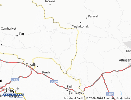 MICHELIN Köseli map - ViaMichelin