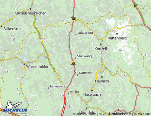 MICHELIN Stallwang map - ViaMichelin