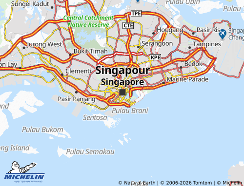 MICHELIN-Landkarte Singapore River - ViaMichelin