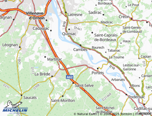 Mappa MICHELIN Ayguemorte-les-Graves - ViaMichelin