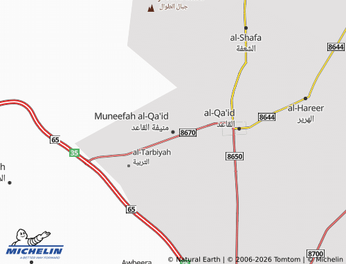 MICHELIN-Landkarte Muneefah al-Qa'id - ViaMichelin