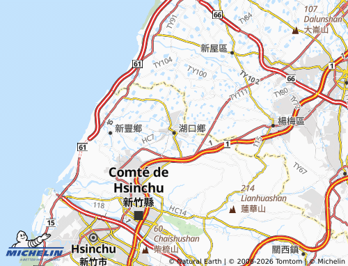 Mappa MICHELIN hu kou xiang - ViaMichelin