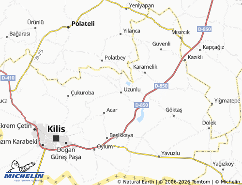 Kaart MICHELIN Uzunlu - ViaMichelin