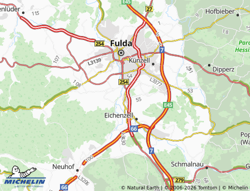 MICHELIN Bronnzell map - ViaMichelin