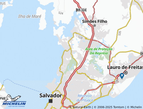 MICHELIN Boca da Mata de Valéria map - ViaMichelin